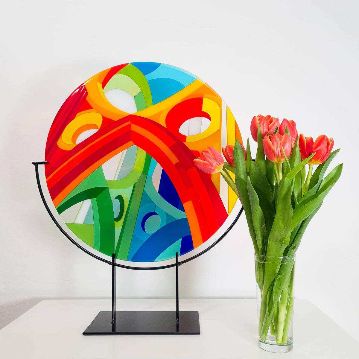 The Story of Wells glass art Glass Art by Linda
