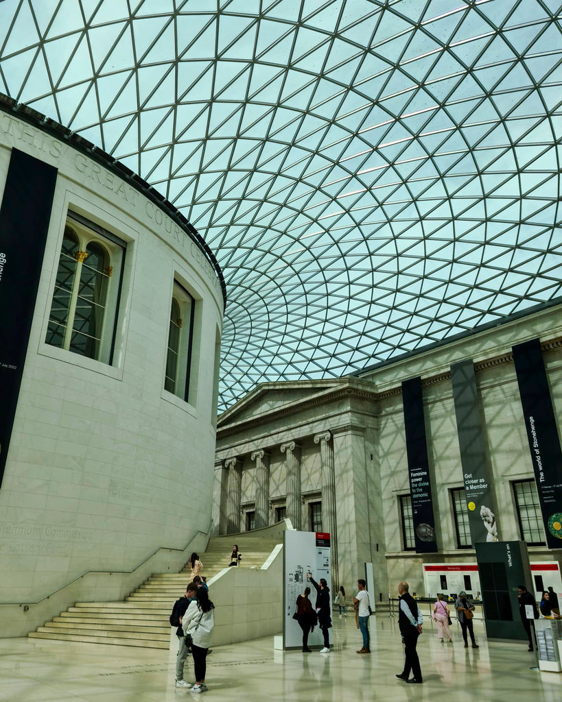 The ceiling of the British Museum