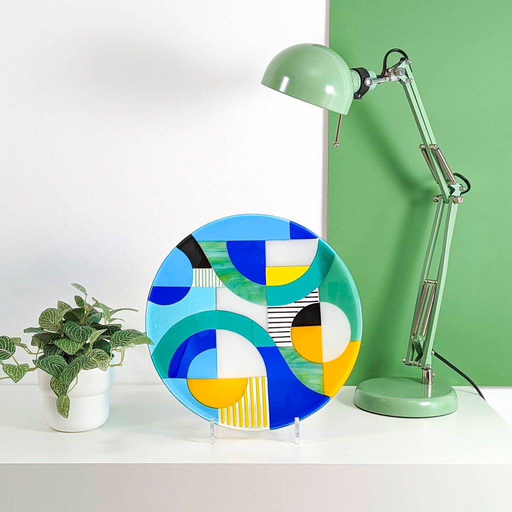 Swirls bowl with anglepoise lamp