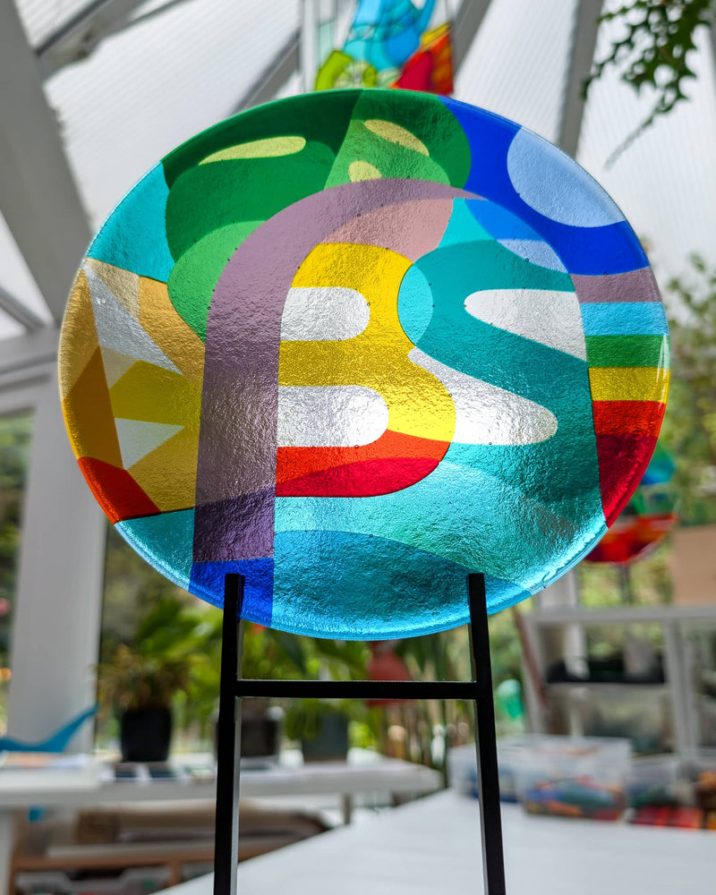 'More Than' fused glass keepsake box lid by GlassArtbyLinda