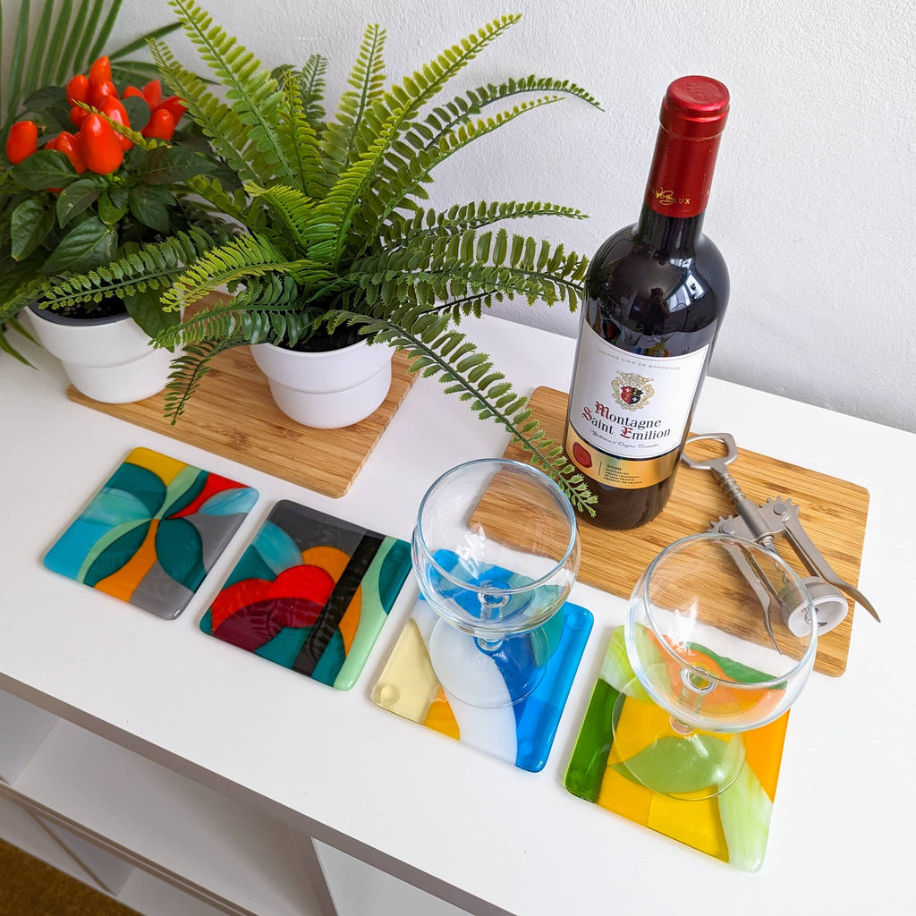 Orangerie fused glass art miniatures