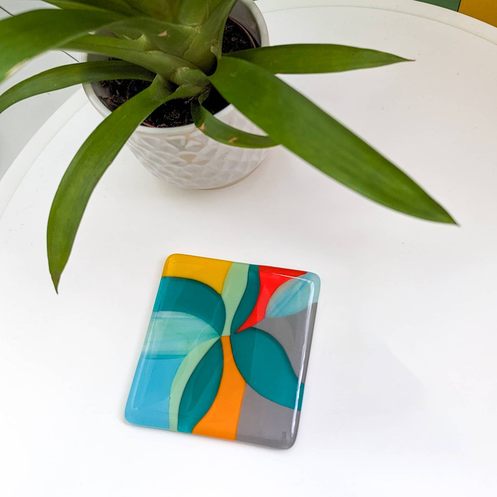 Orangerie fused glass art miniatures