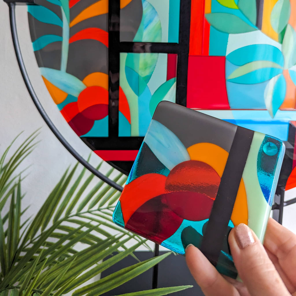 Orangerie fused glass art miniatures