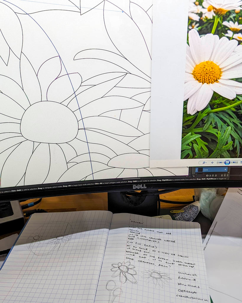 Drawing 'Abundance' on the computer