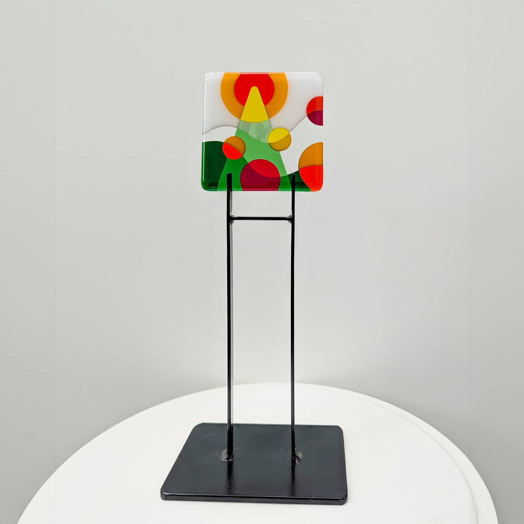 Christmas Tree fused glass art miniatures