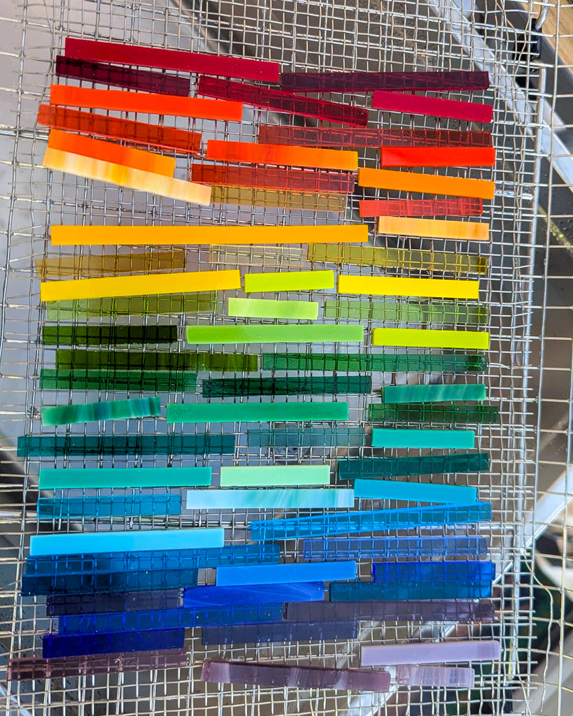 Washing art glass in an ultrasonic cleaner