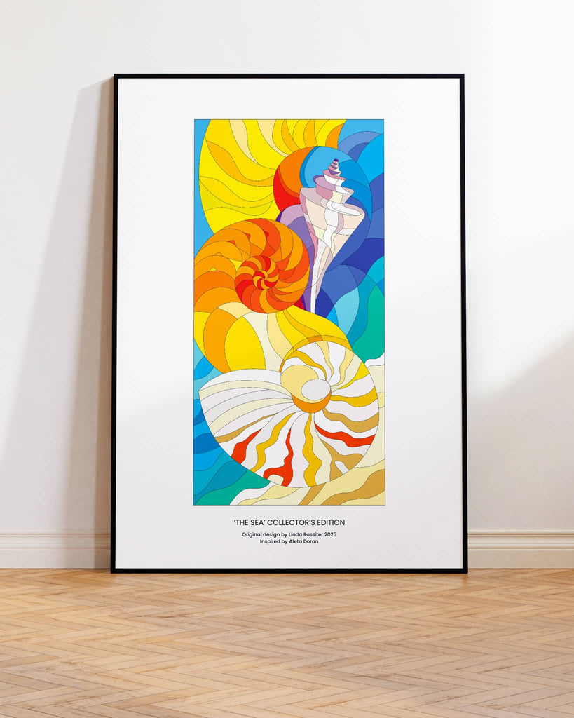 'The Sea' Collectors Edition print signed by the artist Linda Rossiter