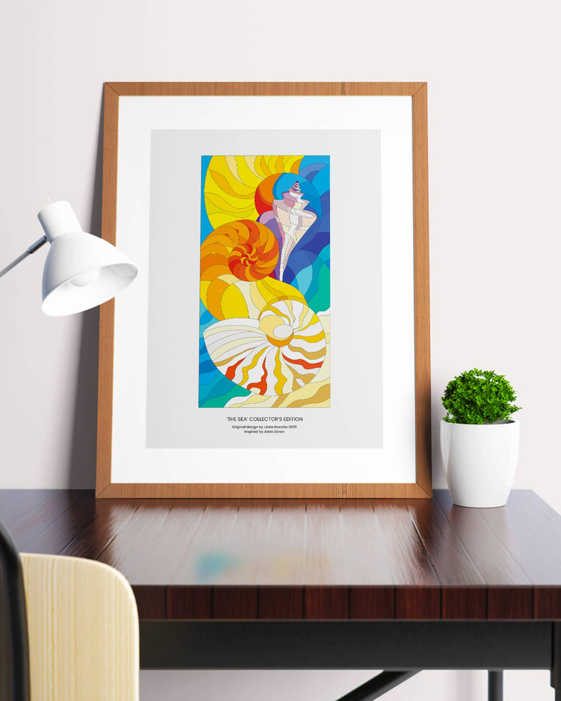 'The Sea' Collectors Edition print signed by the artist Linda Rossiter