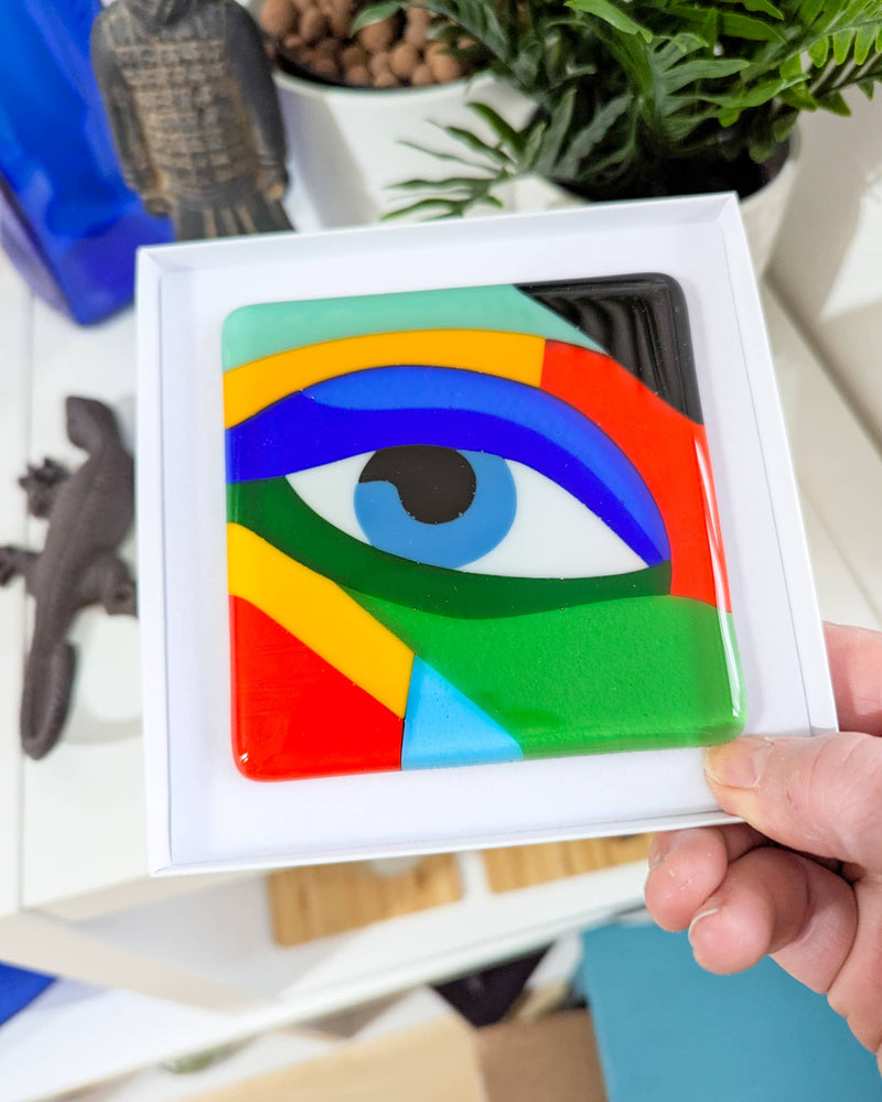 'Yearning' contemporary glass art Miniature in display box